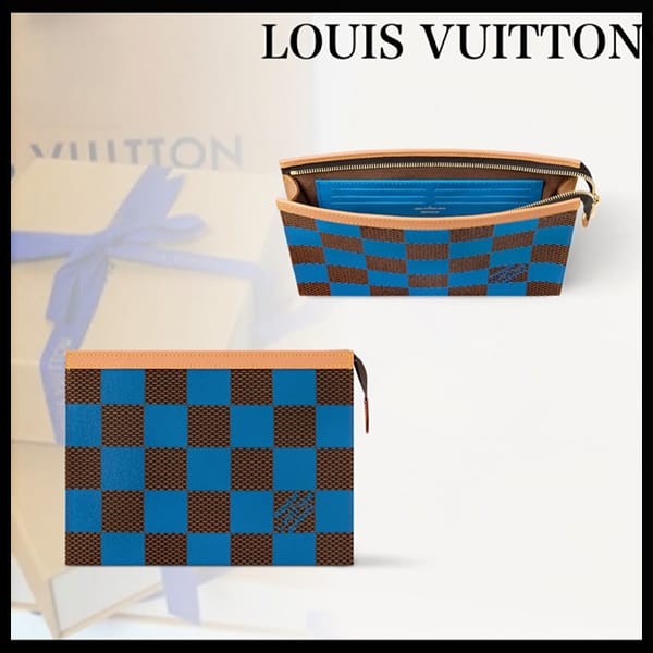 【ルイヴィトン LOUIS VUITTON】メンズ ダミエ ポップ クラッチバッグ N40539